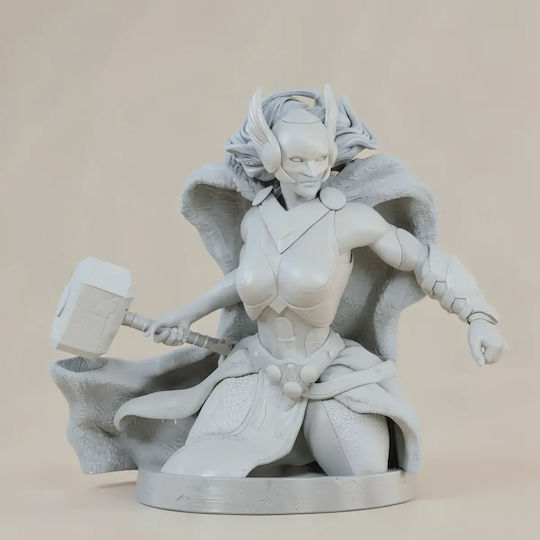 Unpainted 3D Figure Mighty Thor Comic Version From Love Thunder Painting DIY Gift Colors 15.2 Cm 1:12