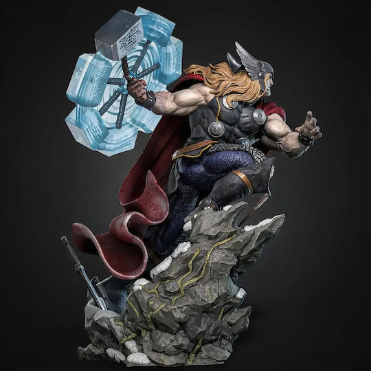 Άβαφη 3d Φιγούρα Thor God Thunder Comics Version Βάψιμο Diy Δώρο Χρώματα 15,2 Cm 1:12