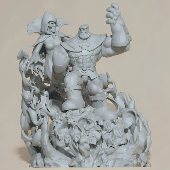 Unpainted 3D Figure Thanos Death Comics Version Ready To Paint DIY Gift Colors 30 Cm 1:6