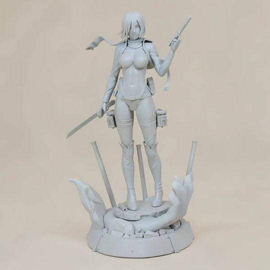 Unbemalte 3d Figur Mikasa Ackerman Sexy Aus Angriff auf Titan Bemalen Diy Geschenk Farben 30 Cm 1:6