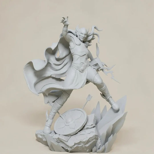 Unpainted 3D Figure Jane Foster Mighty Thor Painting DIY Gift Colors 30 Cm 1:6