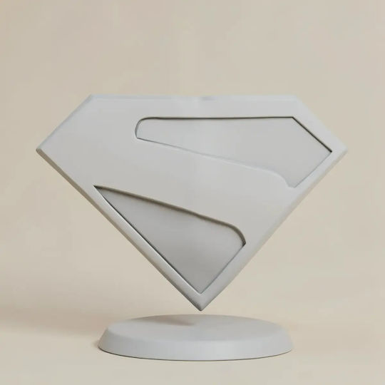 Небоядисана 3D Фигура Cosplay Superman Лого Боядисване DIY Подарък Цветове 15,2 См 1:12