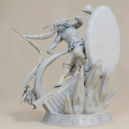 Unbemalte 3d Figur Hashibira Inosuke 3d Modell Aus Demon Slayer Bemalen Diy Geschenk Farben 15,2 Cm 1:12