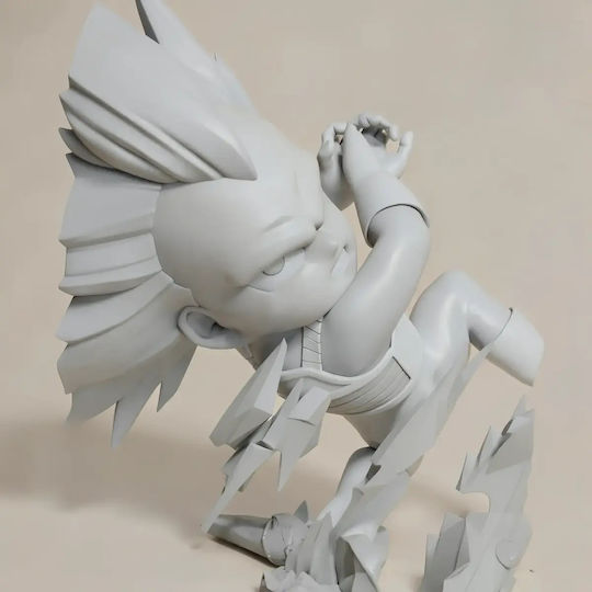 Небоядисана 3D Фигура Vegeta Ssj3 Daima Chibi Боядисване DIY Подарък Цветове 20 см 1:8