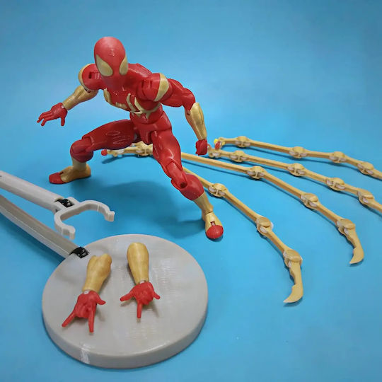 Unpainted 3D Figure Iron Spider Action Figure 3D Painting DIY Gift Colors 15.2 Cm 1:12