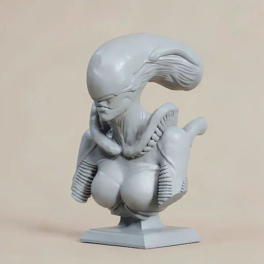 Άβαφη 3d Φιγούρα Alien Couple Bust Βάψιμο Diy Δώρο Χρώματα 30 Cm 1:6