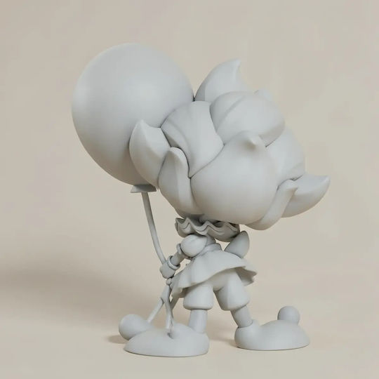 Unpainted 3D Figure Pennywise Tweety Life Size Painting DIY Gift Colors 30 Cm 1:6