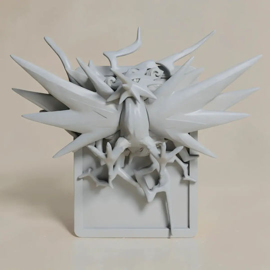 Άβαφη 3D Фигура Pokemon 3D Карта Колекция Zapdos Боядисване DIY Подарък Цветове 20 см 1:8