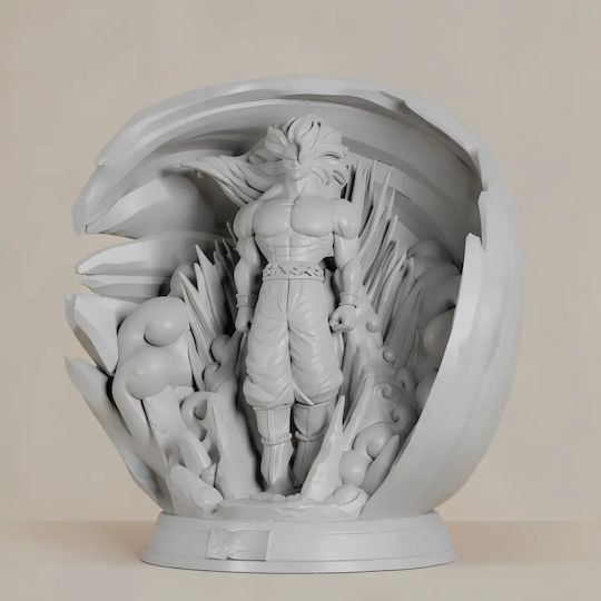 Άβαφη 3D Фигура Son Goku Реалистична Версия 3D Печат Модел Dragonball Боядисване Направи Си Сам Подарък Цветове 20 см 1:8