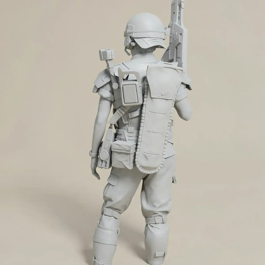 Άβαφη 3d Φιγούρα Corporal Dwayne Hicks Alien Βάψιμο Diy Δώρο Χρώματα 20 Cm 1:8