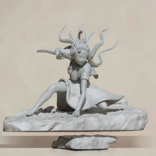 Unbemalte 3d Figur Nezuko Dämonenform Im Kampf Dämonenjägerin Bemalen Diy Geschenk Farben 20 Cm 1:8