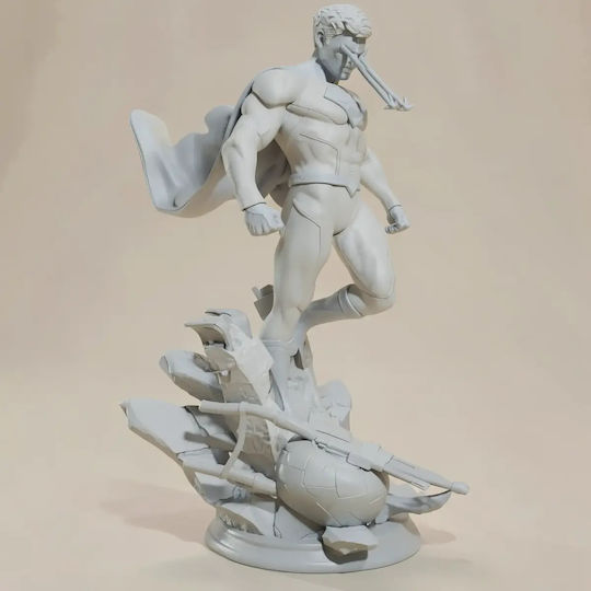 Άβαφη 3d Φιγούρα Superman V2 From Dc Βάψιμο Diy Δώρο Χρώματα 20 Cm 1:8