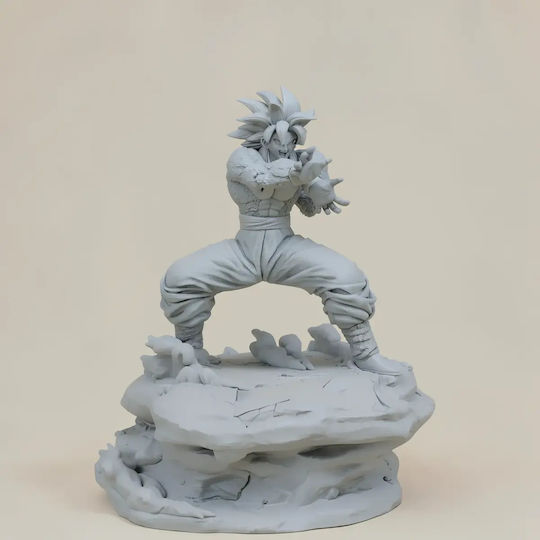 Άβαφη 3D Фигура Goku Ssj4 Power V2 3D Печат Модел Dragonball Боядисване DIY Подарък Цветове 30 см 1:6