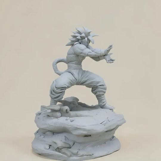 Άβαφη 3D Фигура Goku Ssj4 Power V2 3D Печат Модел Dragonball Боядисване DIY Подарък Цветове 30 см 1:6
