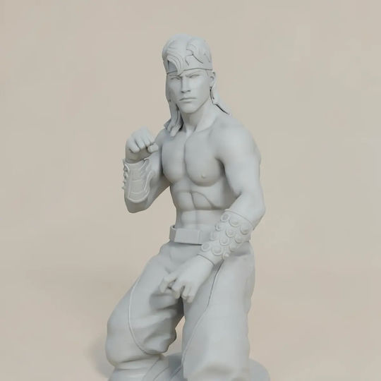 Небоядисана 3D Фигура Liu Kang Mortal Kombat Digital Sculpture Боядисване DIY Подарък Цветове 20 см 1:8