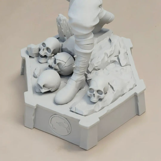Небоядисана 3D Фигура Liu Kang Mortal Kombat Digital Sculpture Боядисване DIY Подарък Цветове 30 см 1:6