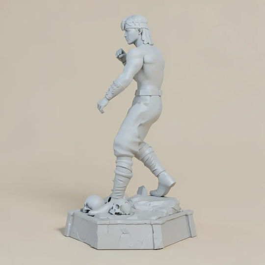 Небоядисана 3D Фигура Liu Kang Mortal Kombat Digital Sculpture Боядисване DIY Подарък Цветове 20 см 1:8