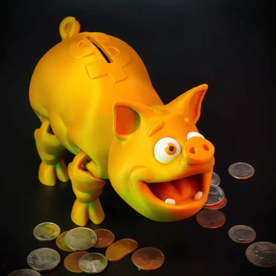 Άβαφη 3d Sammelbare Figuren Super Basic Piggy Bank Βάψιμο Diy Δώρο Χρώματα 15,2 Cm 1:12