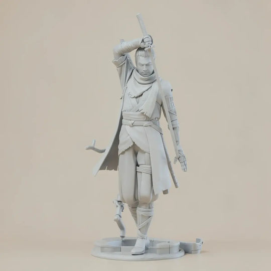 Небоядисана 3D Фигура Вълк Sekiro Shadows Die Twice 3D Боядисване DIY Подарък Цветове 20 См 1:8