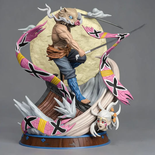 Unbemalte 3d Figur Hashibira Inosuke 3d Modell Aus Dämonenjägerin Bemalung Diy Geschenk Farben 20 Cm 1:8