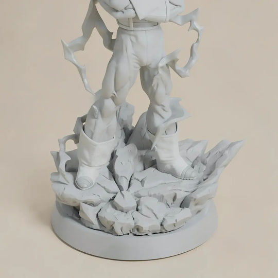 Unpainted 3D Figure Vegeta SSJ3 Lighting Painting DIY Gift Colors 20 cm 1:8