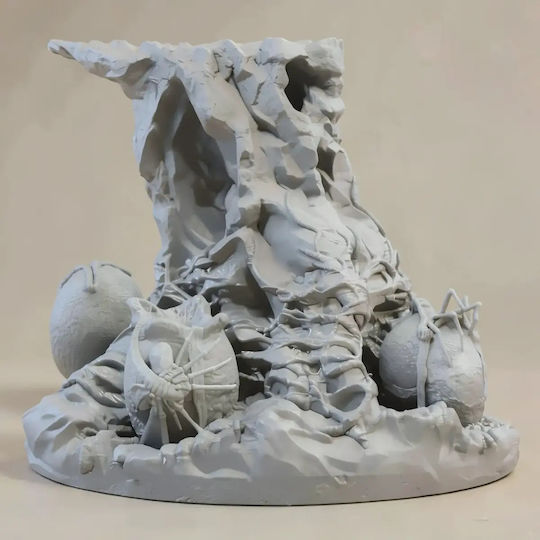 Άβαφη 3D Фигура Alien Xenomorph Big Chap 3D Боядисване DIY Подарък Цветове 20 см 1:8