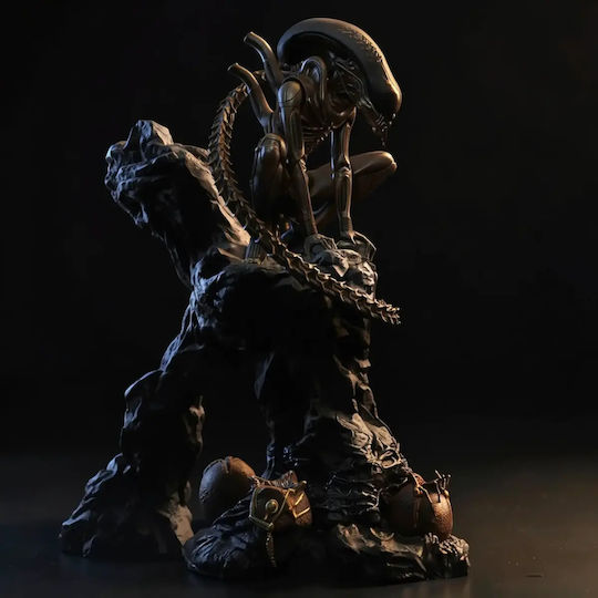 Άβαφη 3D Фигура Alien Xenomorph Big Chap 3D Боядисване DIY Подарък Цветове 20 см 1:8