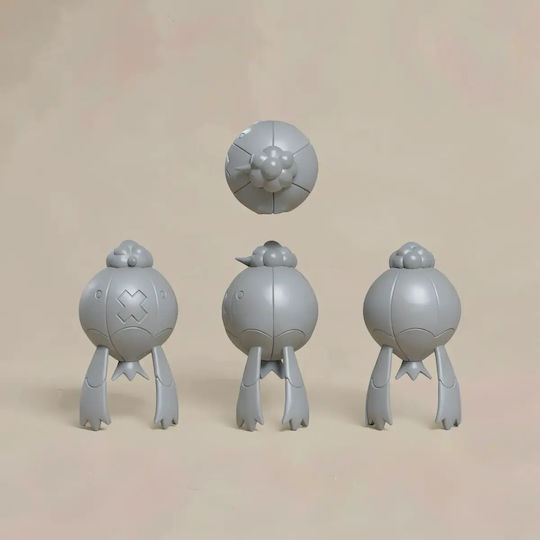 Unpainted 3D Pokemon Figure Collection Sinnoh Gym Leader Fantina Painting DIY Gift Colors 15.2 Cm 1:12