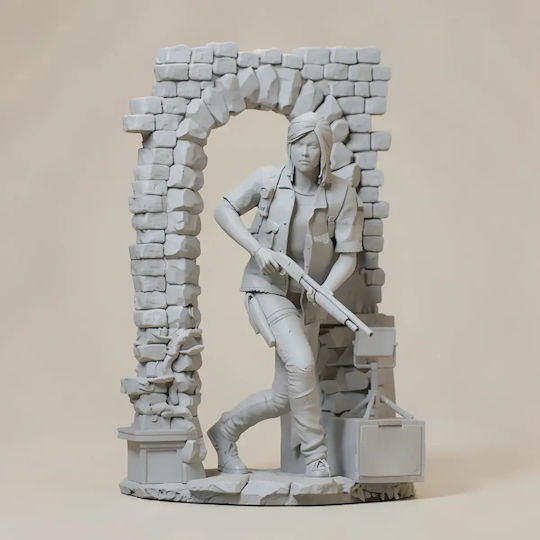 Άβαφη 3D Фигура Ellie Gun Last Us 3D Боядисване DIY Подарък Цветове 20 см 1:8