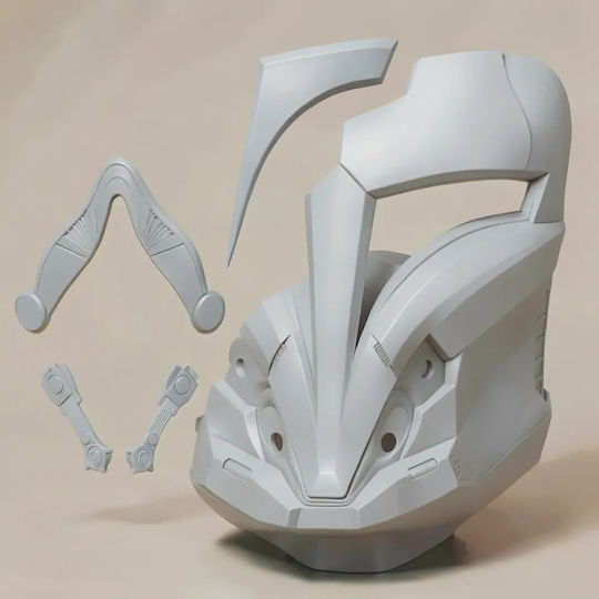 Unpainted 3D Figure Cosplay Arcann Mask Star Wars Old Republic Painting DIY Gift Colors 20 Cm 1:8