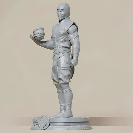 Άβαφη 3D Фигура Sub Zero Power Ball Mortal Kombat Боядисване DIY Подарък Цветове 20 см 1:8