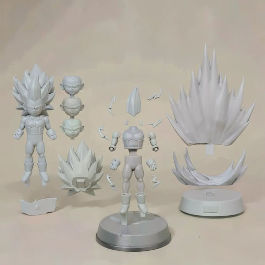 Sammlbare Figur Vegeta Super Saiyan 3 Daima Chibi 3d Bemalt Diy Geschenk Farben 30 Cm 1:6