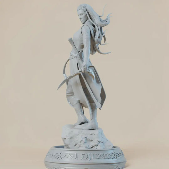 Άβαφη 3D Фигура Tauriel Evangeline Lilly 3D Модел От Хобит Боядисване Направи Си Сам Подарък Цветове 20 См 1:8