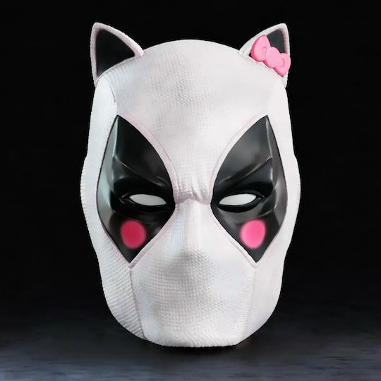 Unpainted 3D Figure Cosplay Hello Kitty Deadpool Mask Painting Diy Gift Colors 20 Cm 1:8