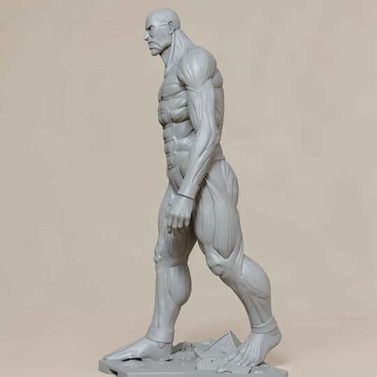 Unpainted 3D Figur Bertholdt Titan Aus Angriff auf Titan Bemalen Diy Geschenk Farben 30 Cm 1:6