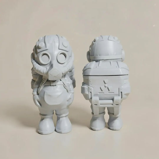 Άβαφη 3d Sammelbare Figur Basic Hazmat Suit Airpod Case Holder Basis Diy Δώρο Χρώματα 30 Cm 1:6
