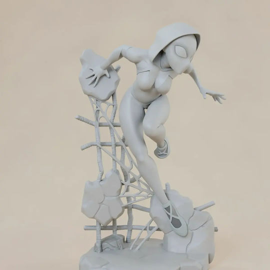 Unpainted 3D Figure Spider Gwen V3 Painting DIY Gift Colors 15.2 Cm 1:12