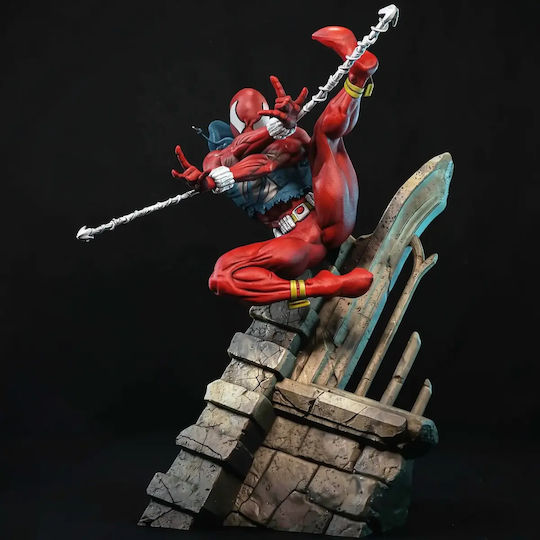 Unpainted 3D Figure Scarlet Spider In Action 3D Painting DIY Gift Colors 15.2 Cm 1:12