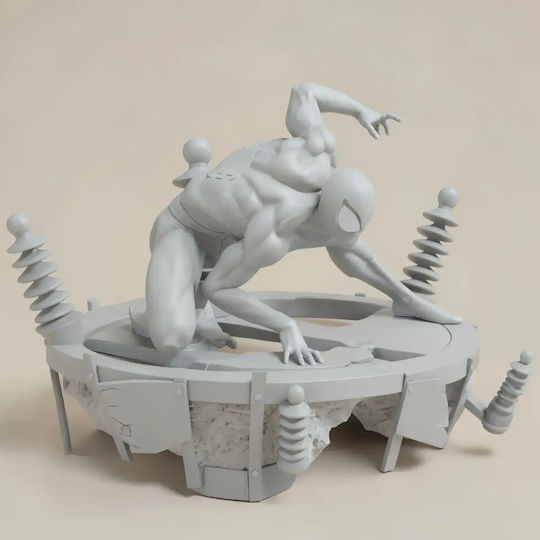 Unpainted 3D Figure Spiderman Spider Pose 3D Painting DIY Gift Colors 15.2 Cm 1:12