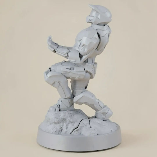 iLovePrints Sammelbare Figuren 3d Figur Master Chief Controller Holder Basis Diy Bemalung Geschenk Farben 20 Cm 1:8