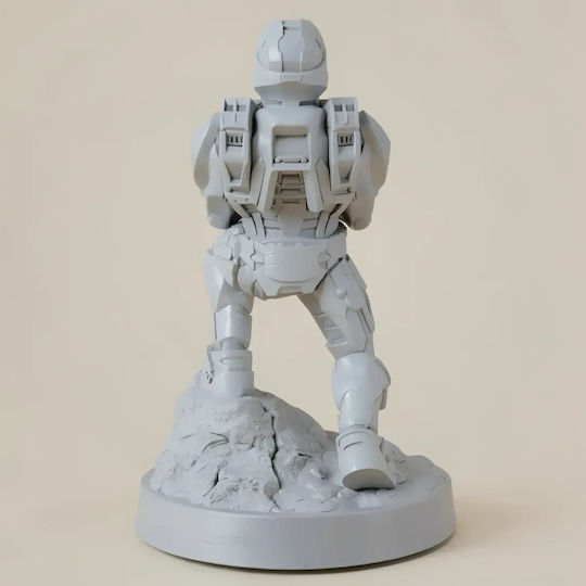 Άβαφη 3d Sammelbare Figur Master Chief Controller Holder Basis Βάψιμο Diy Δώρο Χρώματα 30 Cm 1:6