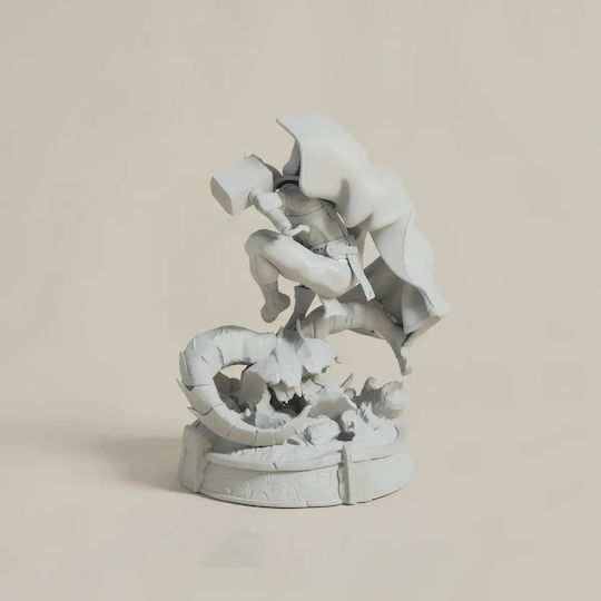 Unpainted 3D Figure Spider Thor In Action 3D Printing Models Painting DIY Gift Colors 15.2 Cm 1:12