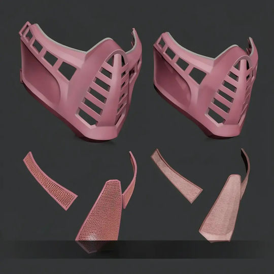Άβαφη 3D Фигура Cosplay Mortal Kombat Floyd Маска Боядисване DIY Подарък Цветове 15,2 см 1:12