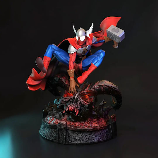 Unpainted 3D Figure Spider Thor In Action 3D Printing Models Painting DIY Gift Colors 15.2 Cm 1:12