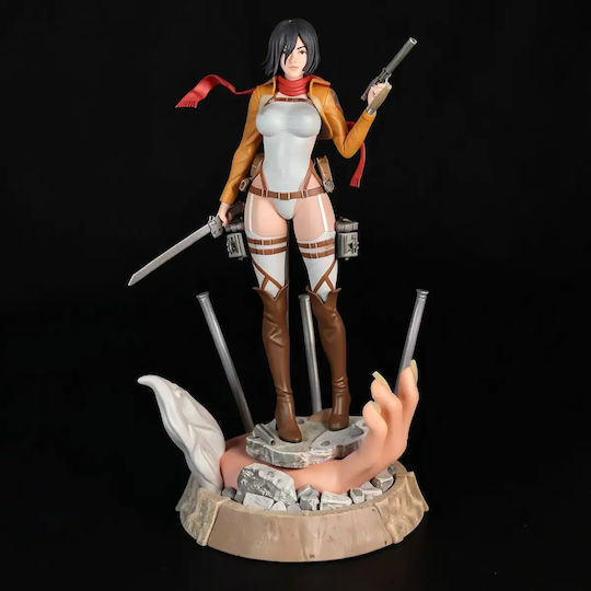 Unpainted 3D Figur Mikasa Ackerman Sexy Aus Angriff auf Titan Bemalen Diy Geschenk Farben 20 Cm 1:8
