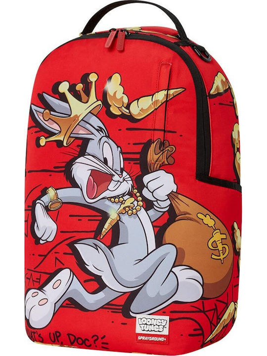 Sprayground Ghiozdan de Spate Roșu cu Husă pentru Sticlă de Apă
