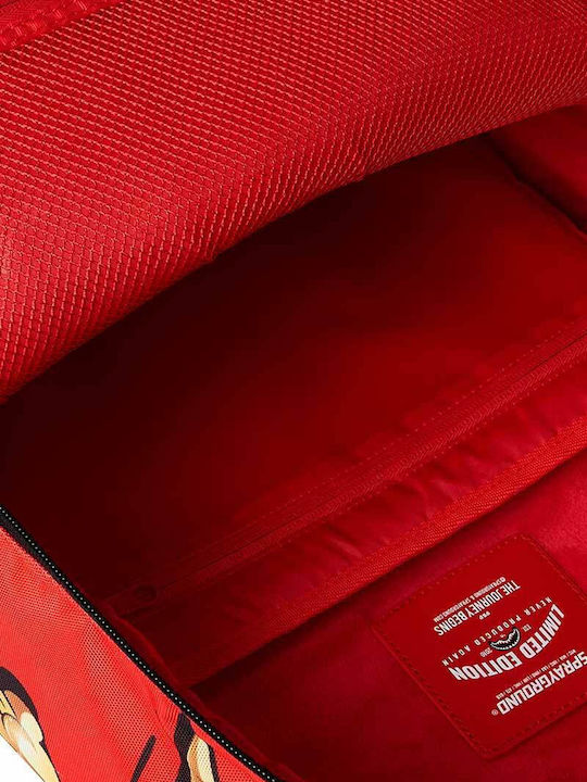 Sprayground Ghiozdan de Spate Roșu cu Husă pentru Sticlă de Apă