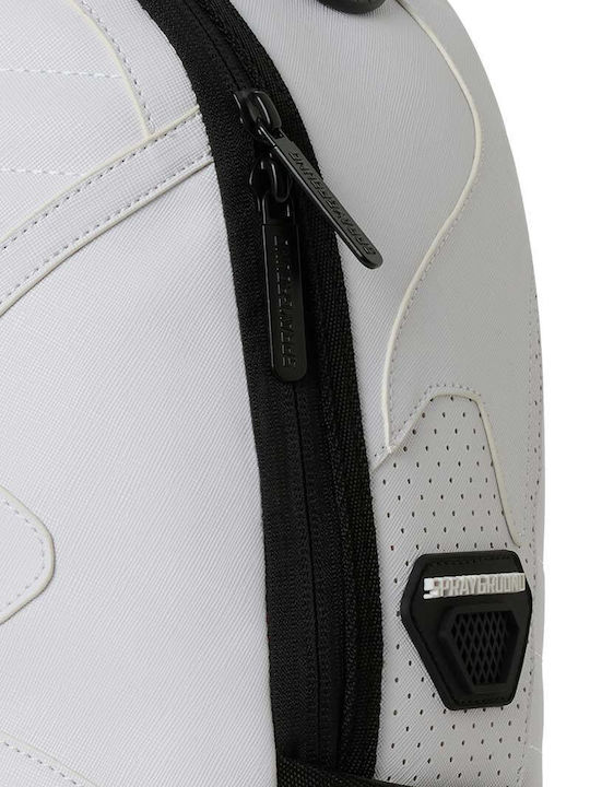 Sprayground Σχολική Τσάντα Πλάτης Λευκή με Θήκη για Παγούρι
