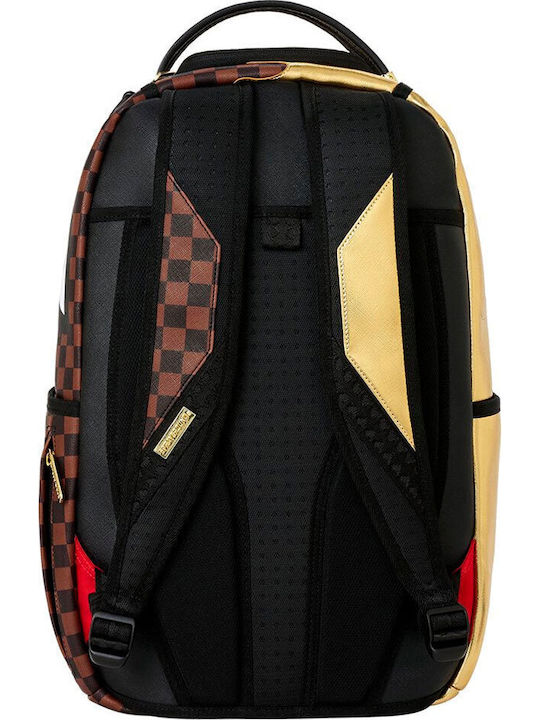 Sprayground Sharks In Paris Ученическа Раница с Джоб за Бутилка Кафява 29 x 15 x 45см