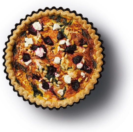 Kitchen Craft Φόρμα Ζαχαροπλαστικής για Τάρτα από Ανοξείδωτο Ατσάλι 25x25εκ.